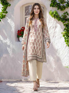 3 Piece Silk Suit- Embroidered (Pret)