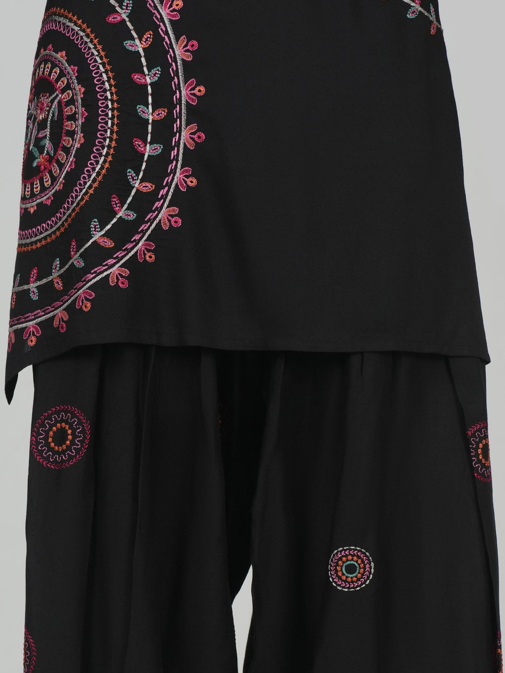 2 Piece Viscose Suit- Embroidered (Pret)