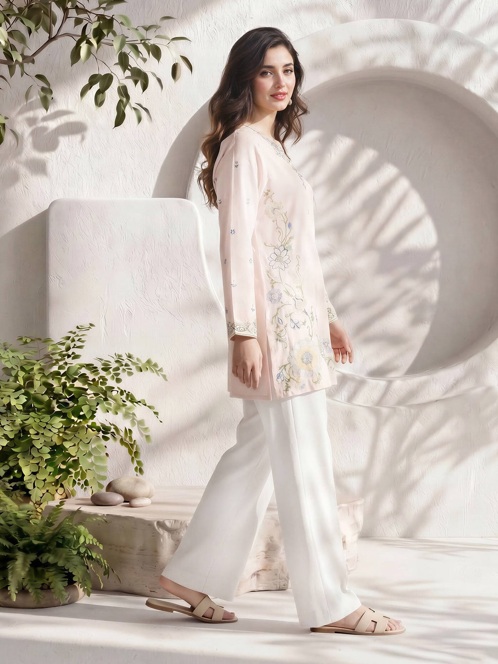 Lawn Kurti- Embroidered (Pret)