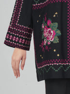 Lawn Slub Co-ord Set- Embroidered