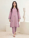 2 Piece Lawn Slub Suit- Embroidered (Pret)