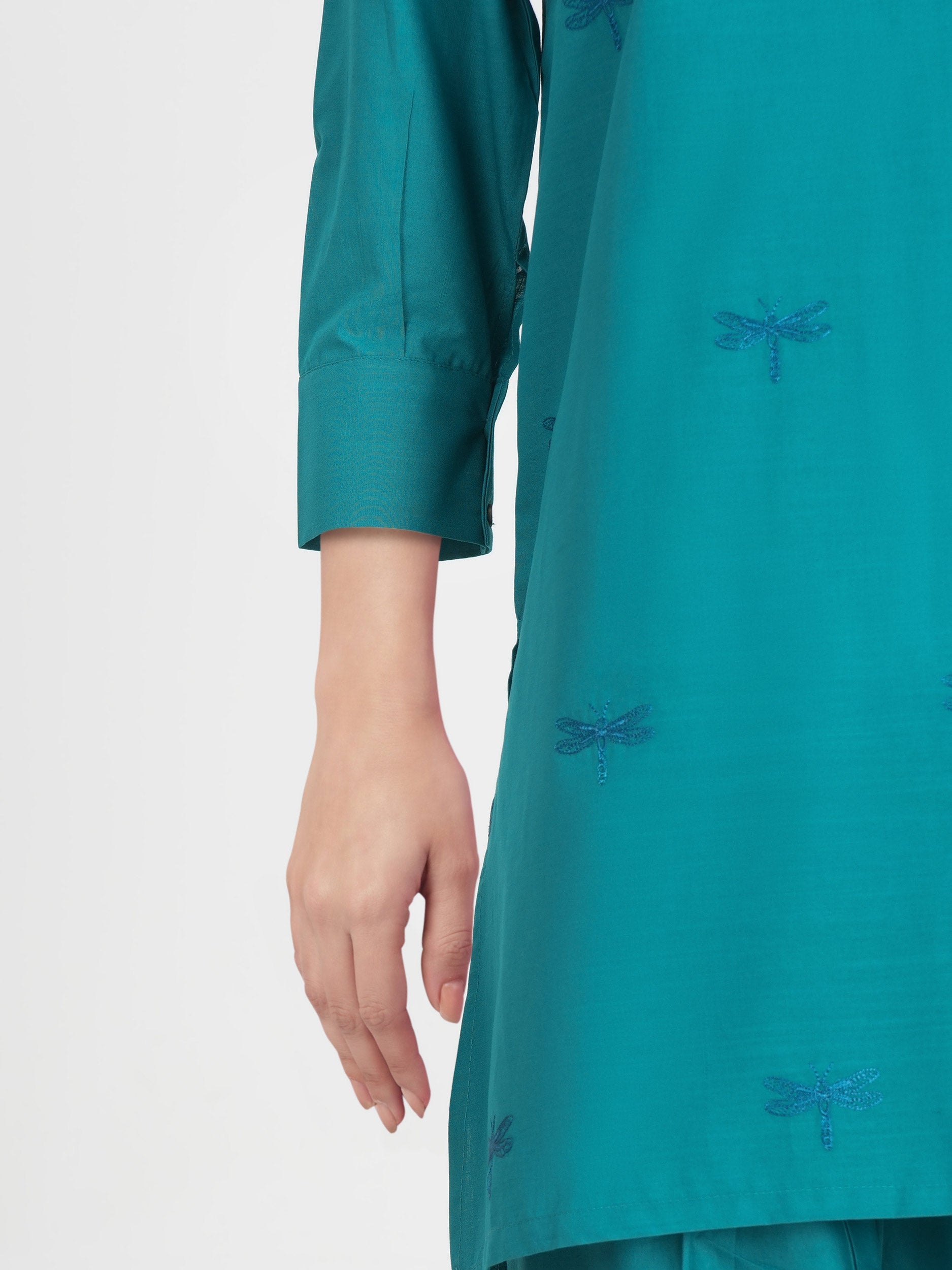Lawn Co-ord set- Embroidered