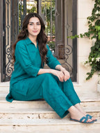 Lawn Co-ord set- Embroidered