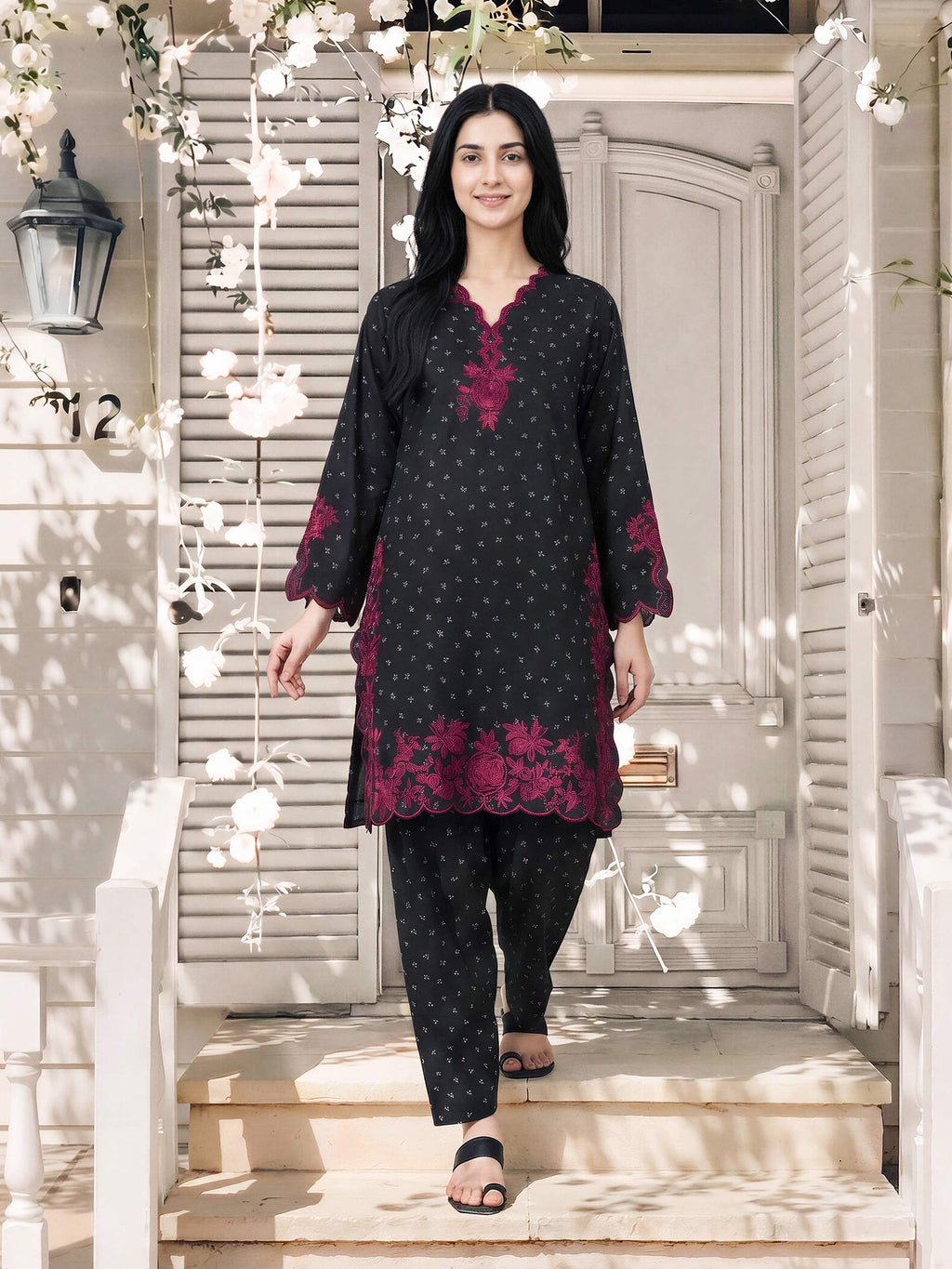 2 Piece Grip Suit- Embroidered (Pret)
