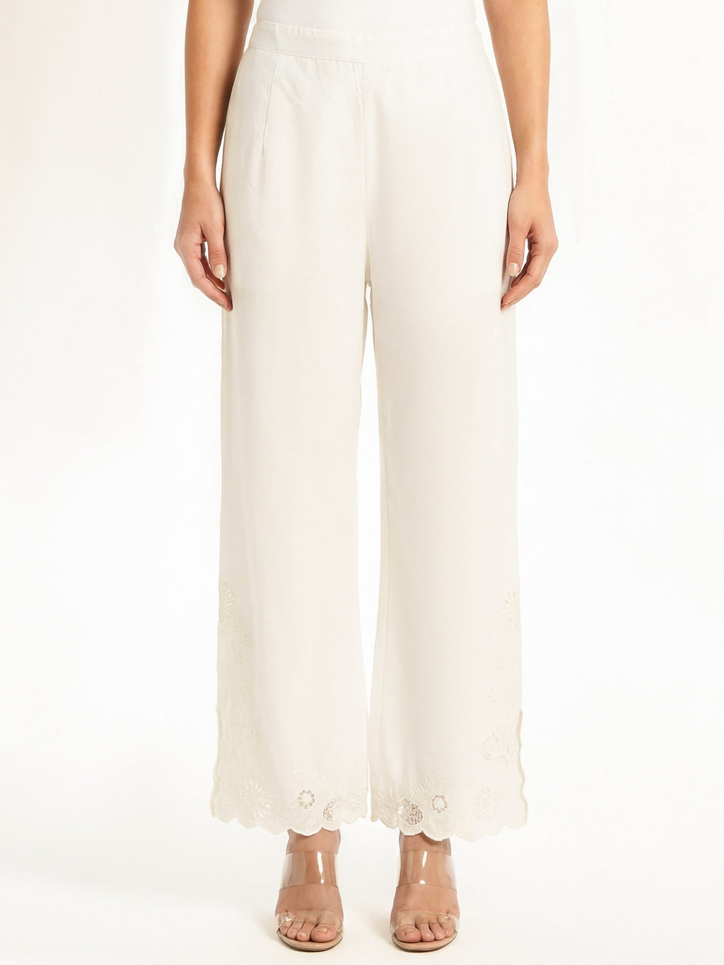 Cambric Trousers- Embroidered (Pret)