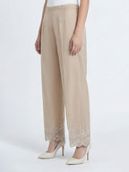 Cambric Trousers- Embroidered (Pret)