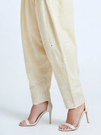 Cambric Shalwar- Embroidered (Pret)