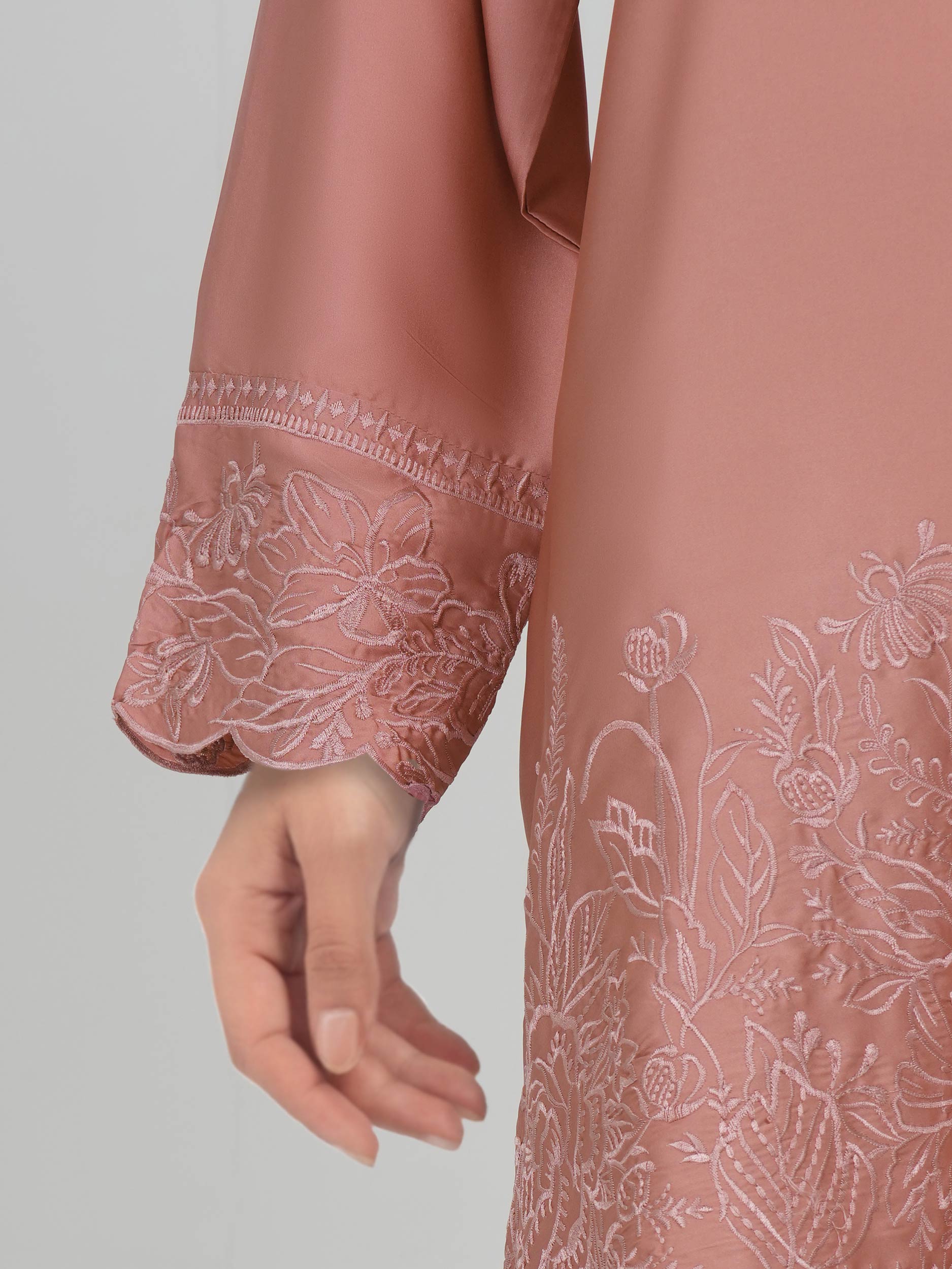 2 Piece Silk Suit- Embroidered (Pret)