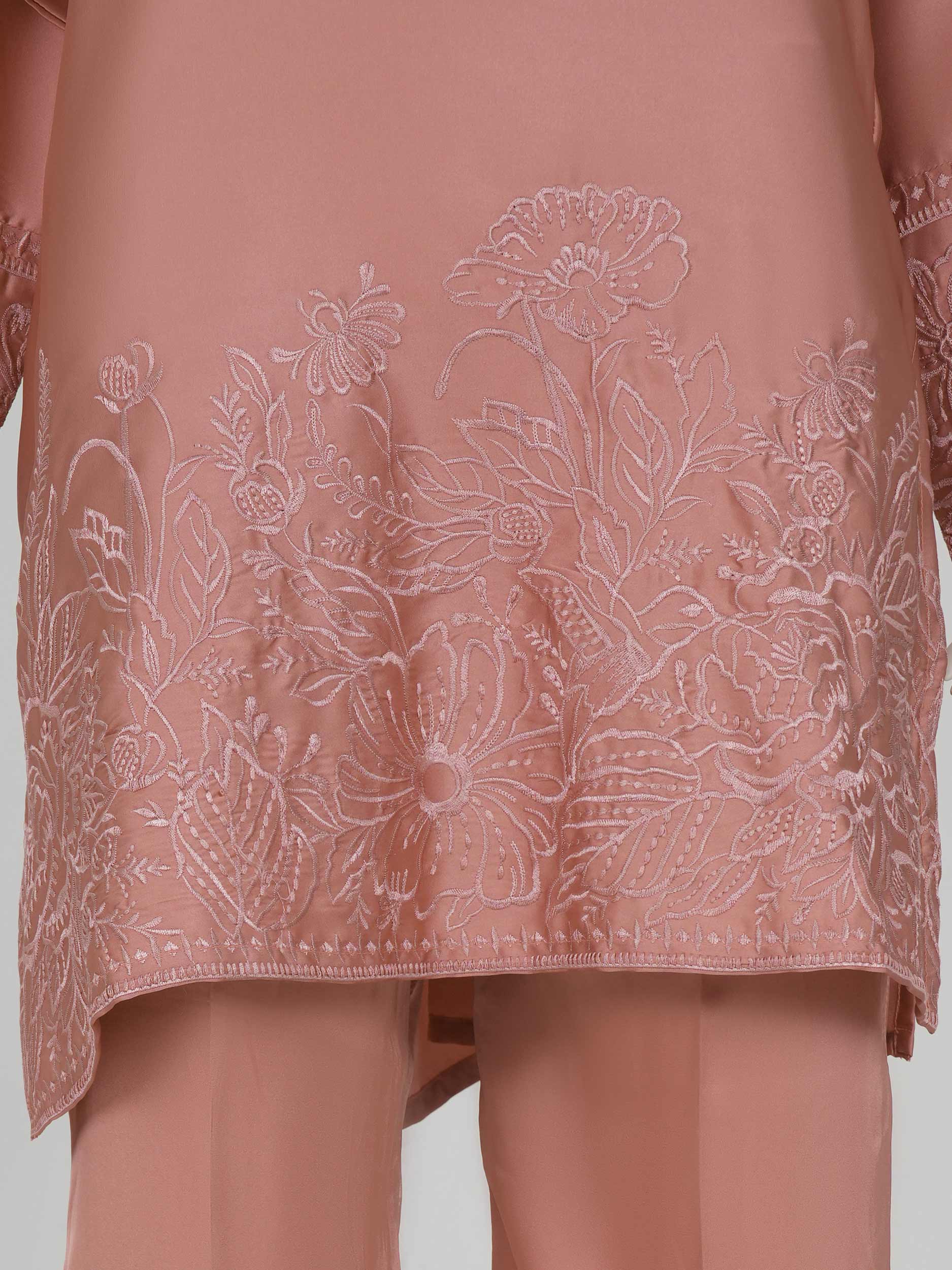 2 Piece Silk Suit- Embroidered (Pret)