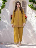 Lawn Co-ord Set- Embroidered