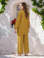 Lawn Co-ord Set- Embroidered