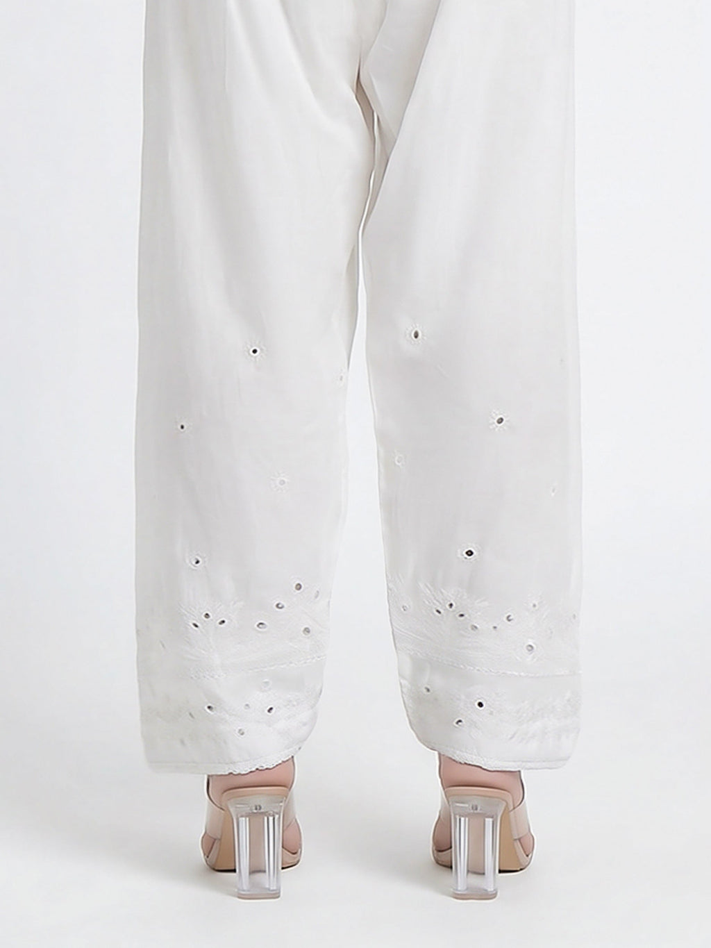 Cambric Shalwar- Embroidered (Pret)