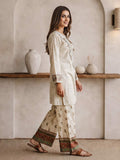 2 Piece Lawn Slub Suit- Embroidered (Pret)