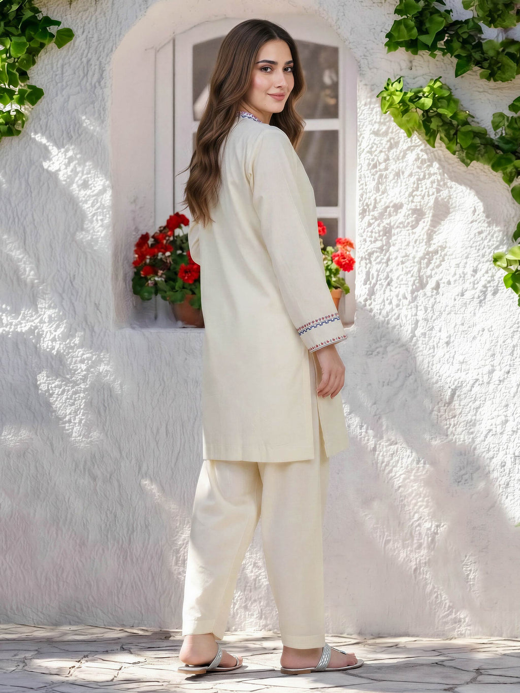 2 Piece Lawn Suit- Embroidered (Pret)