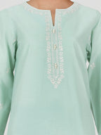 2 Piece Yarn Dyed Suit- Embroidered (Pret)