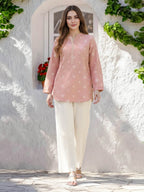 Yarn Dyed Kurti- Embroidered (Pret)