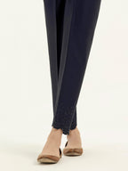 Satin Trousers-Embroidered (Pret)