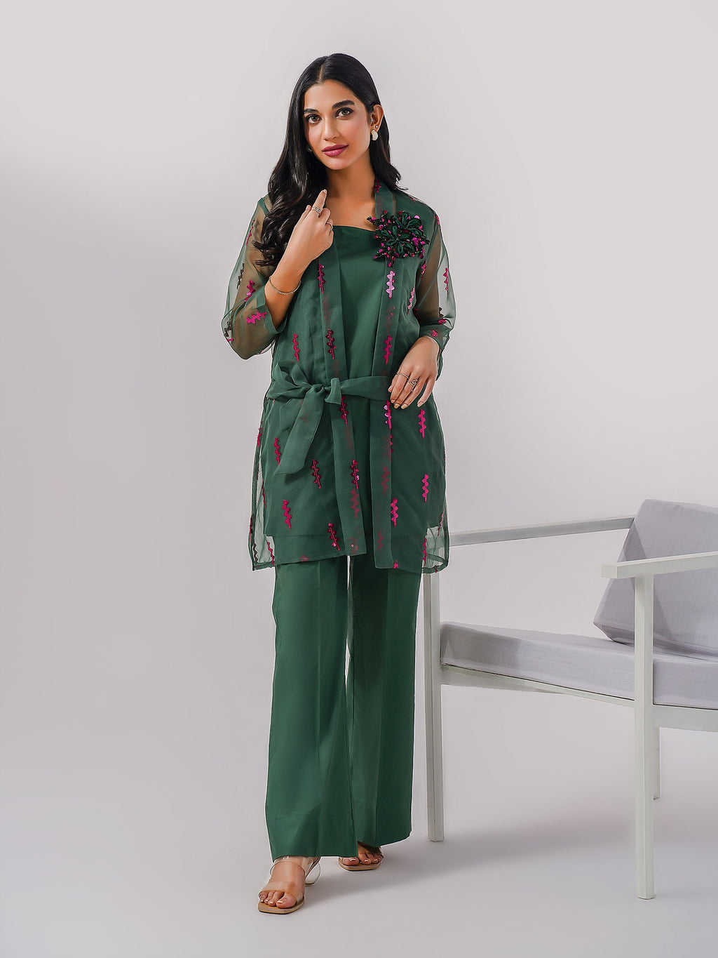 Organza Co-ords-Embroidered