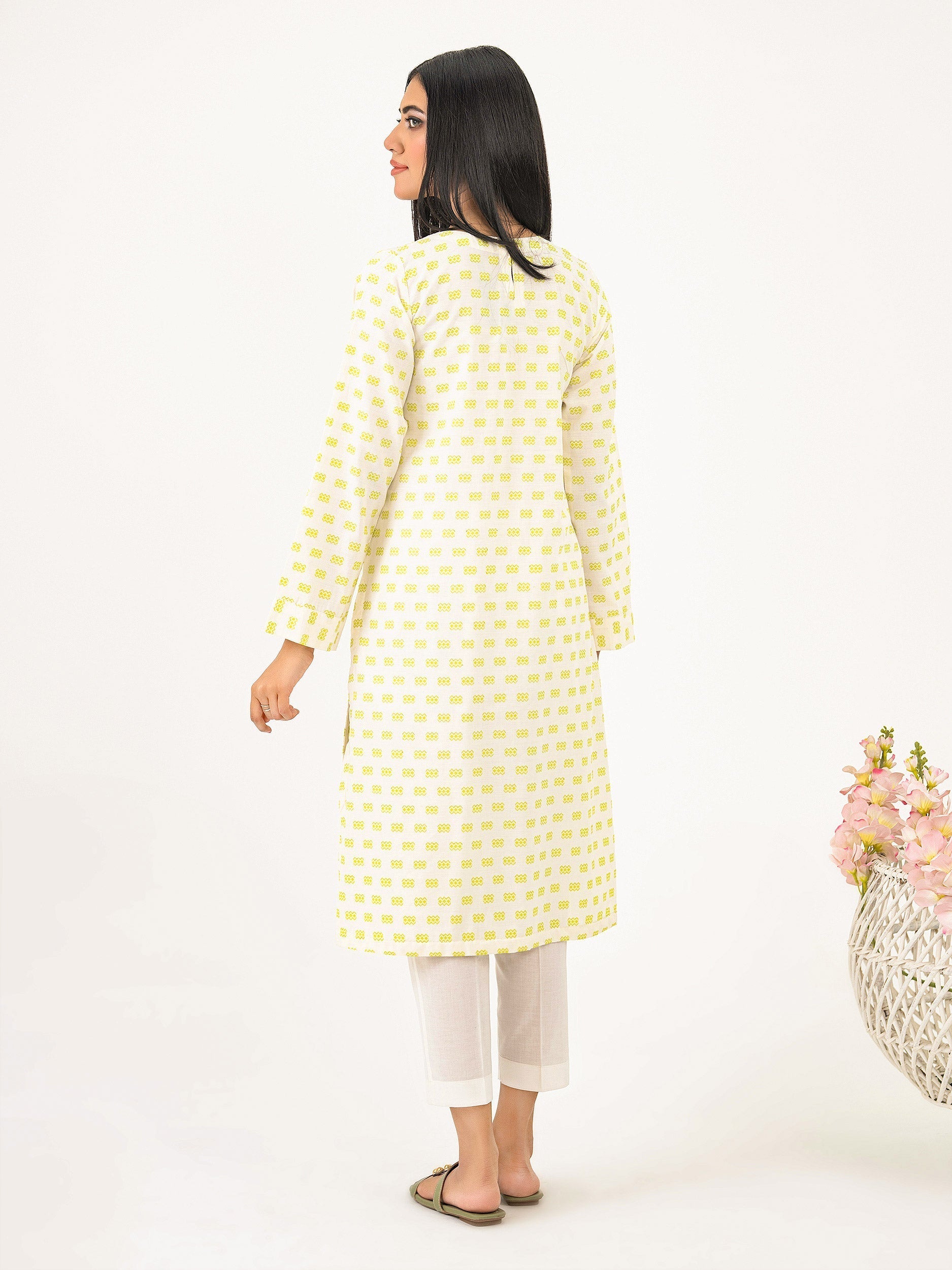 Jacquard Shirt-Embroidered (Pret)