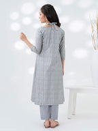 2 Piece Cambric Suit-Embroidered