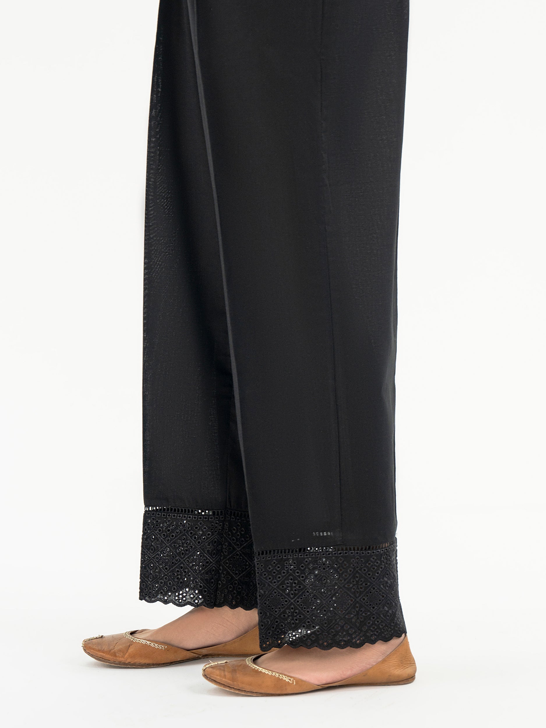 Embroidered Khaddar Trouser (Pret)
