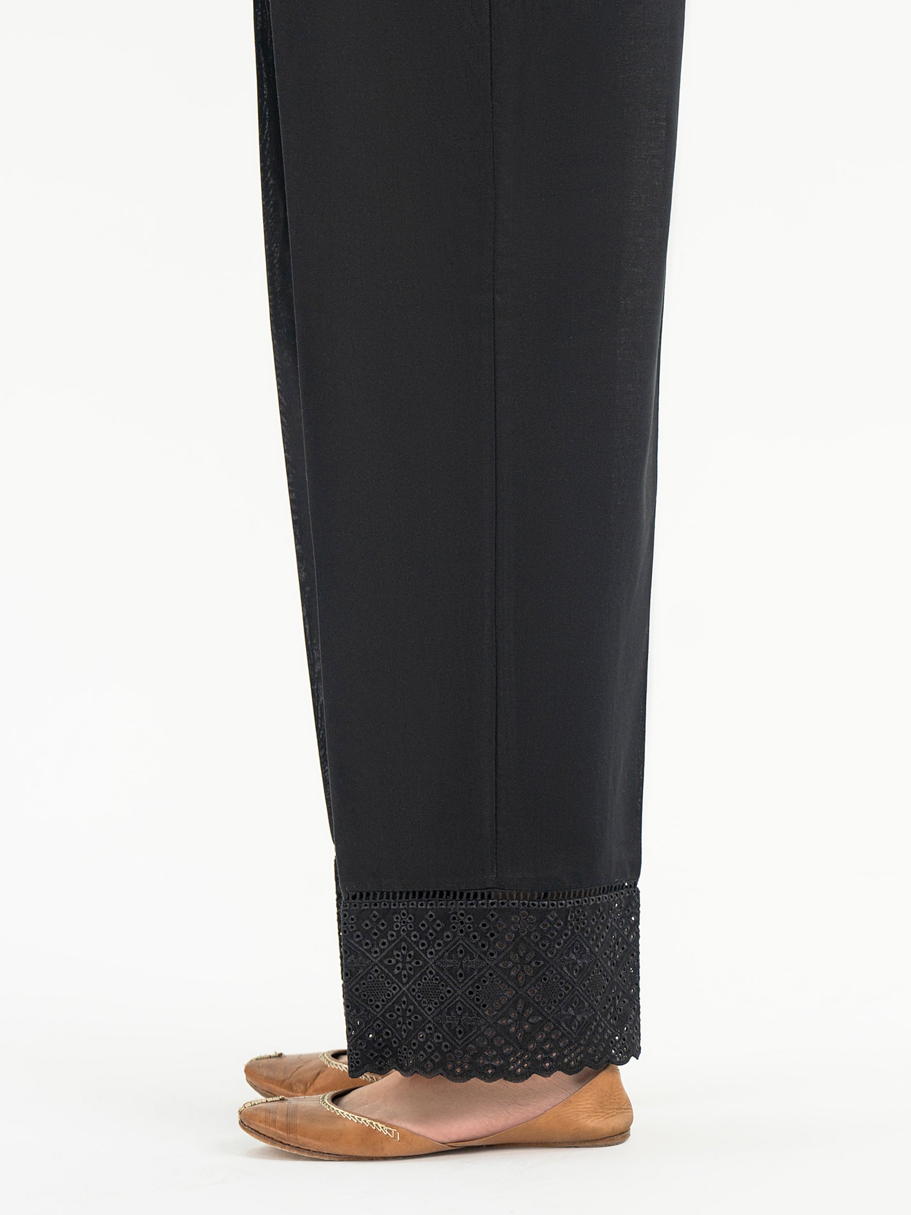 Embroidered Khaddar Trouser (Pret)