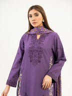 2 Piece Khaddar Suit-Embroidered (Pret)