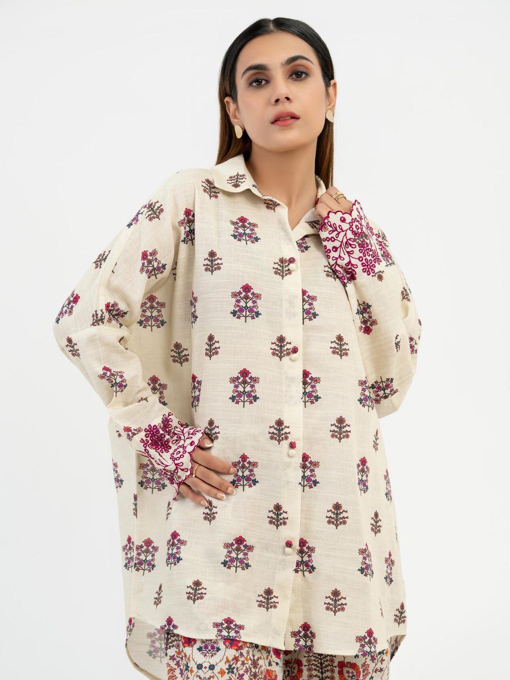 2 Piece Khaddar Suit-Embroidered