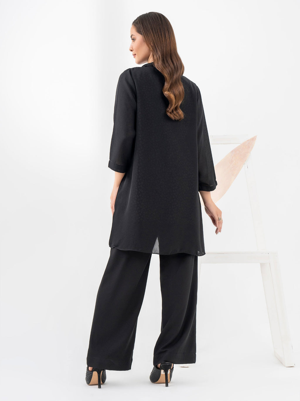 Georgette Cardigan With Slip