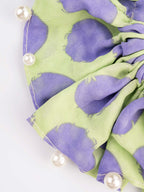Pearl Embellished Printed Hair Tie