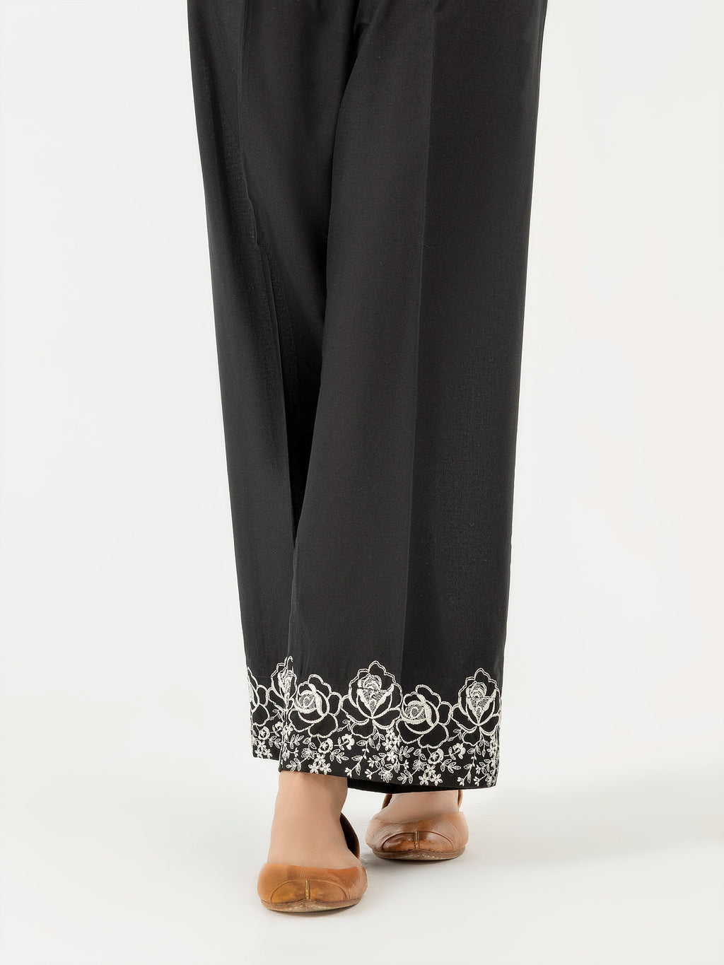 Cambric Trousers-Embroidered (Pret)