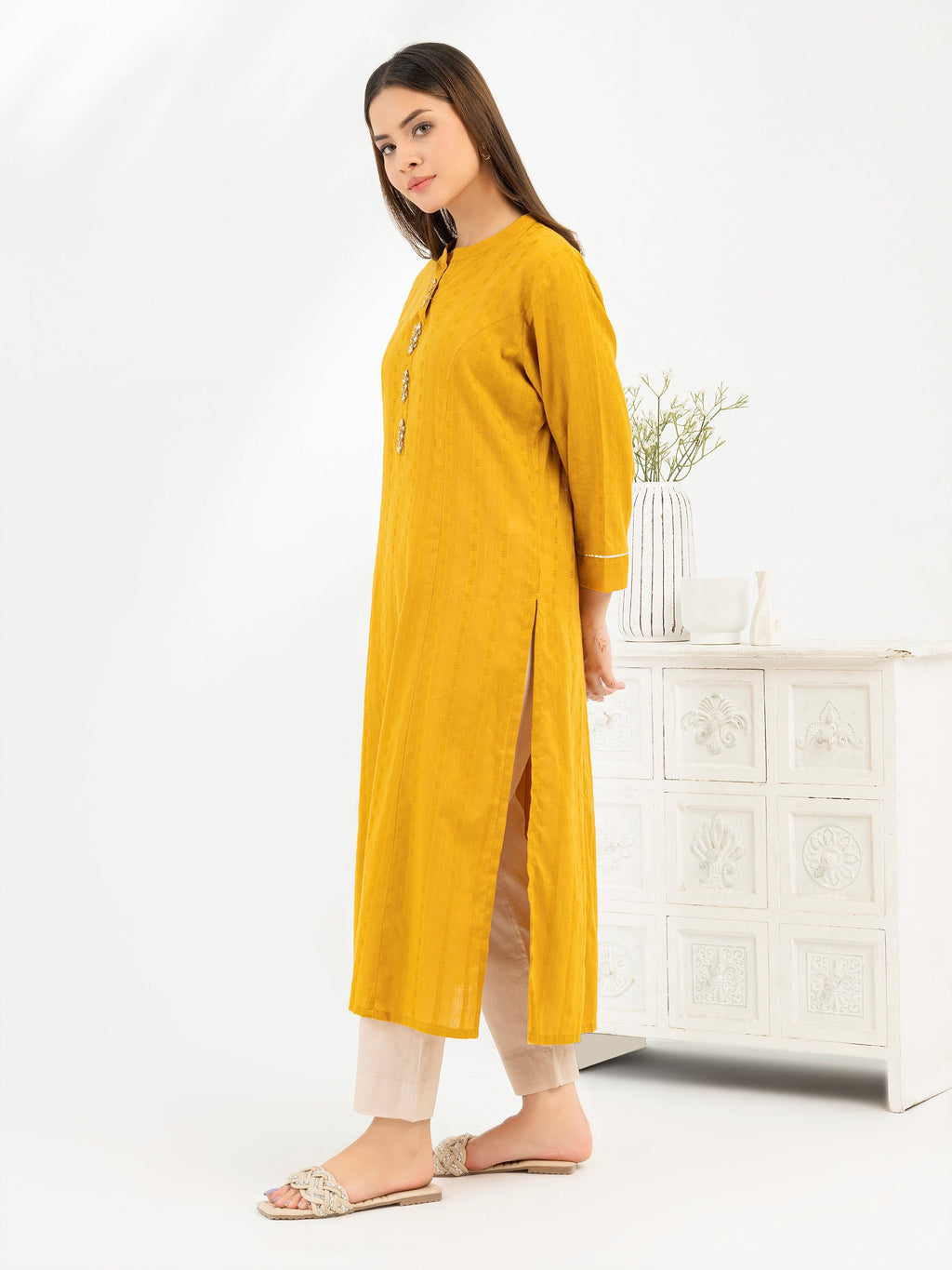 Lawn Shirt-Embellished (Pret)