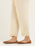 Cambric Trouser-Embroidered (Pret)