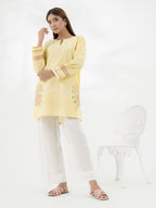Yarn Dyed Kurti-Embroidered (Pret)
