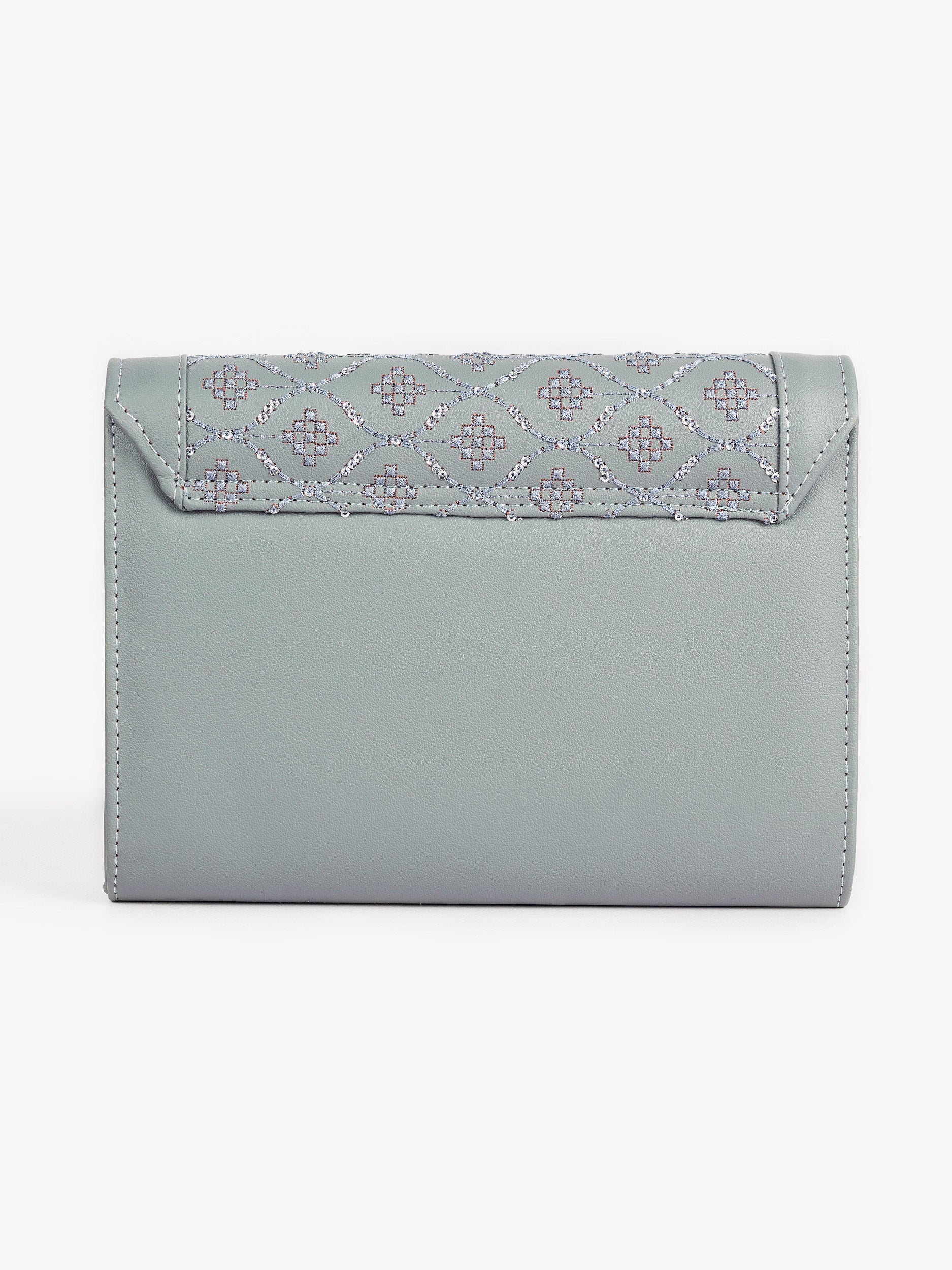 Embroidered Clutch
