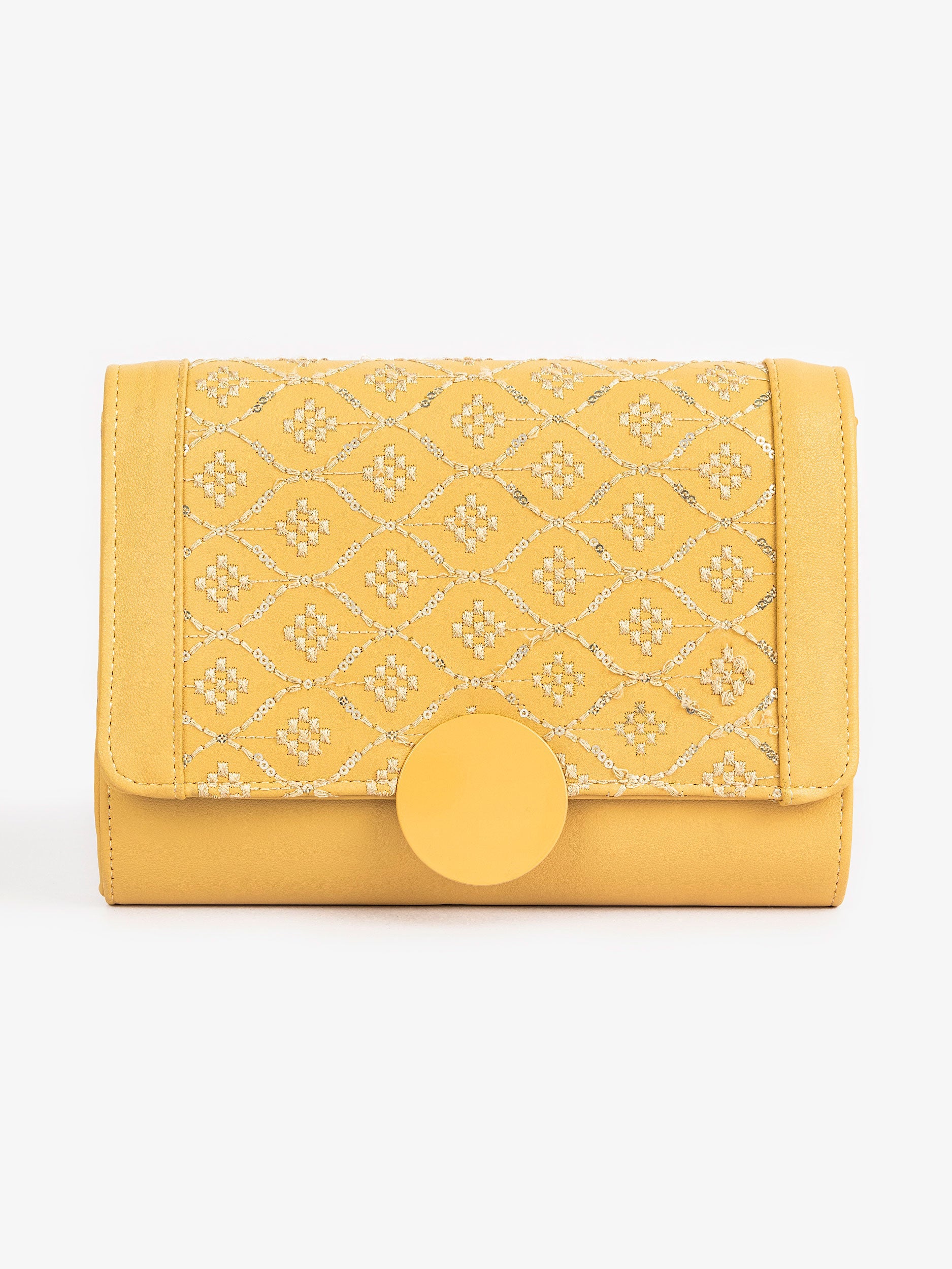 Embroidered Clutch