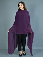 Chiffon Dupatta - Purple