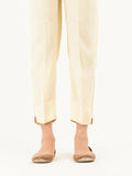 Raw Silk Trousers- Embroidered (Pret)