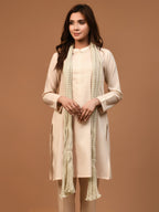 Crushed Dupatta - Lemon Yellow