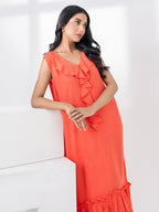 Dyed Jacquard Dress