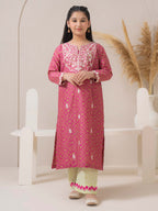 2 Piece Cambric Suit-Embroidered
