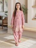 2 Piece Self Jacquard Suit- Embroidered (Pret)