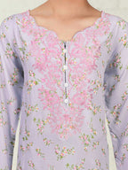 2 Piece Viscose Suit- Embroidered (Pret)