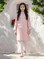 2 Piece Cambric Suit- Embroidered (Pret)