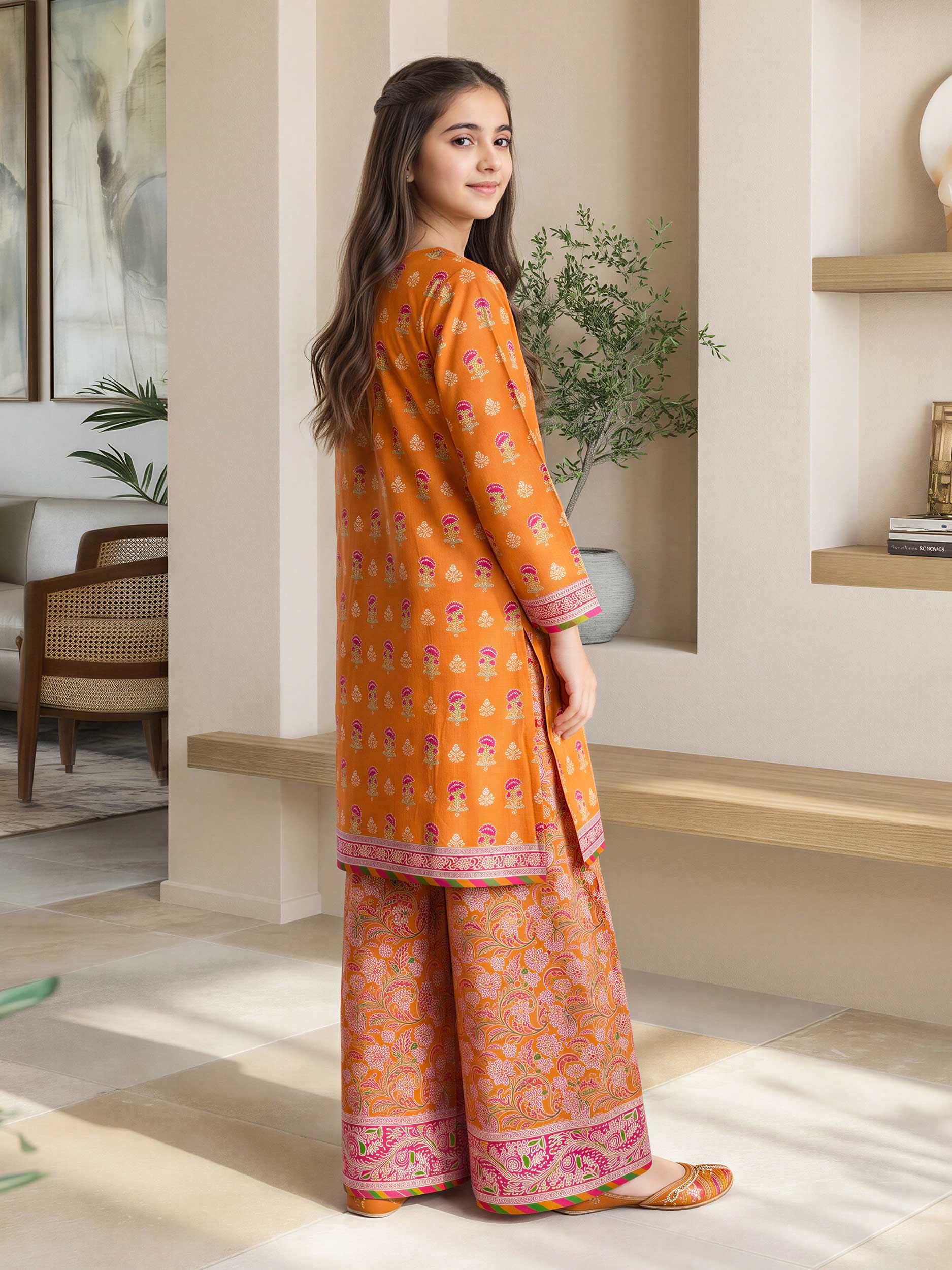 2 Piece Lawn Suit- Embroidered (Pret)