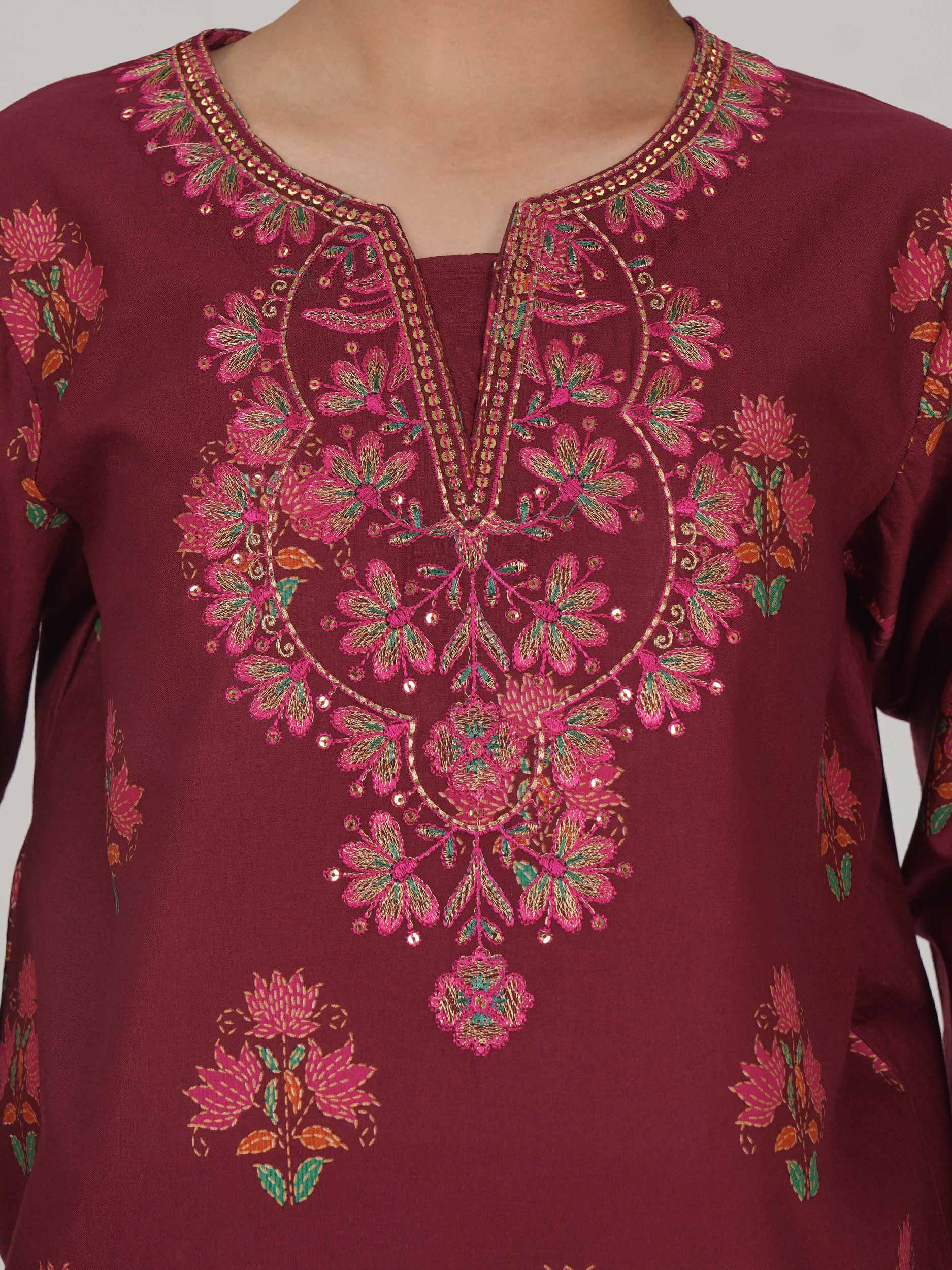 2 Piece Lawn Suit- Embroidered (Pret)
