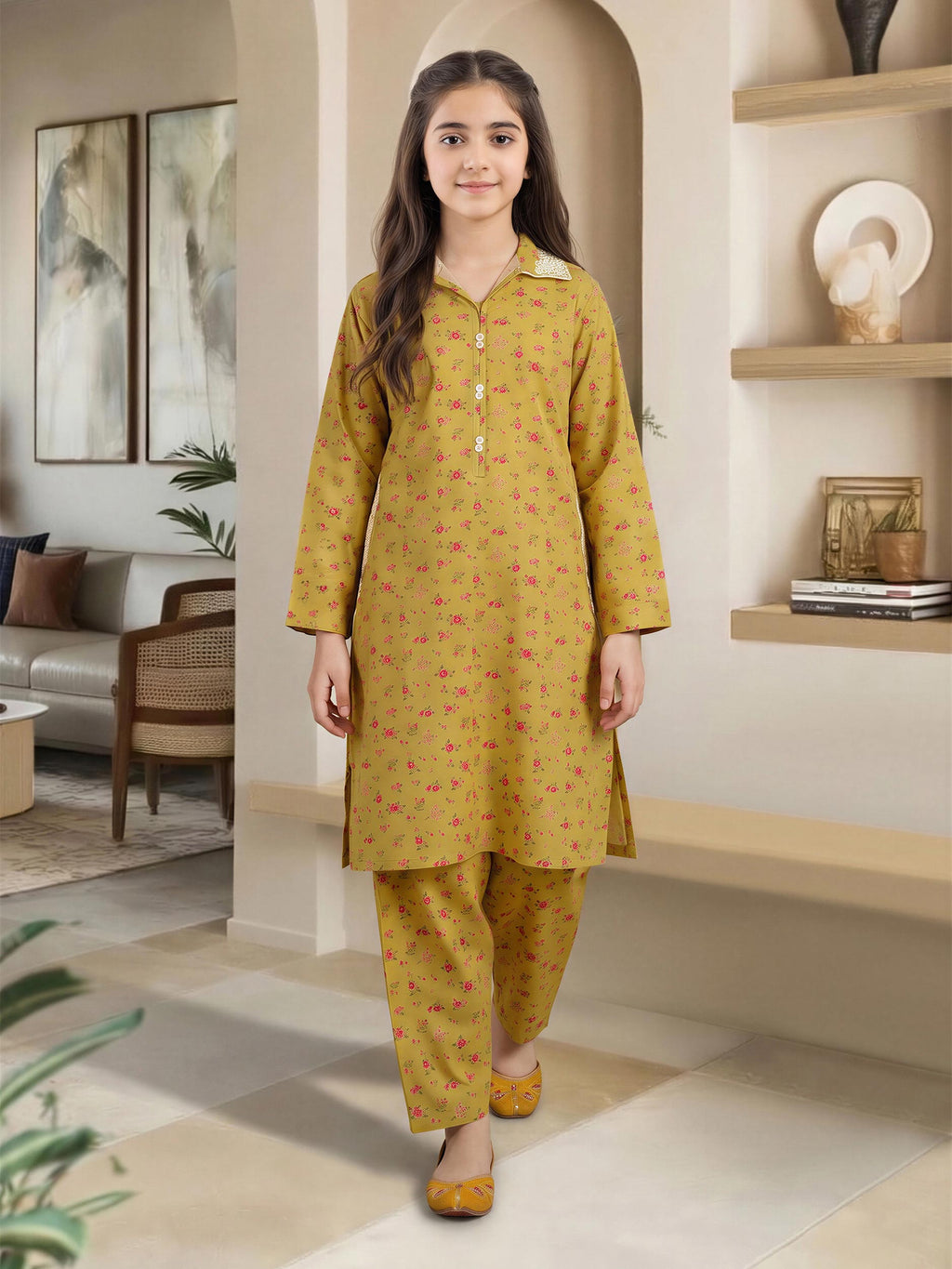 2 Piece Lawn Suit- Embroidered (Pret)