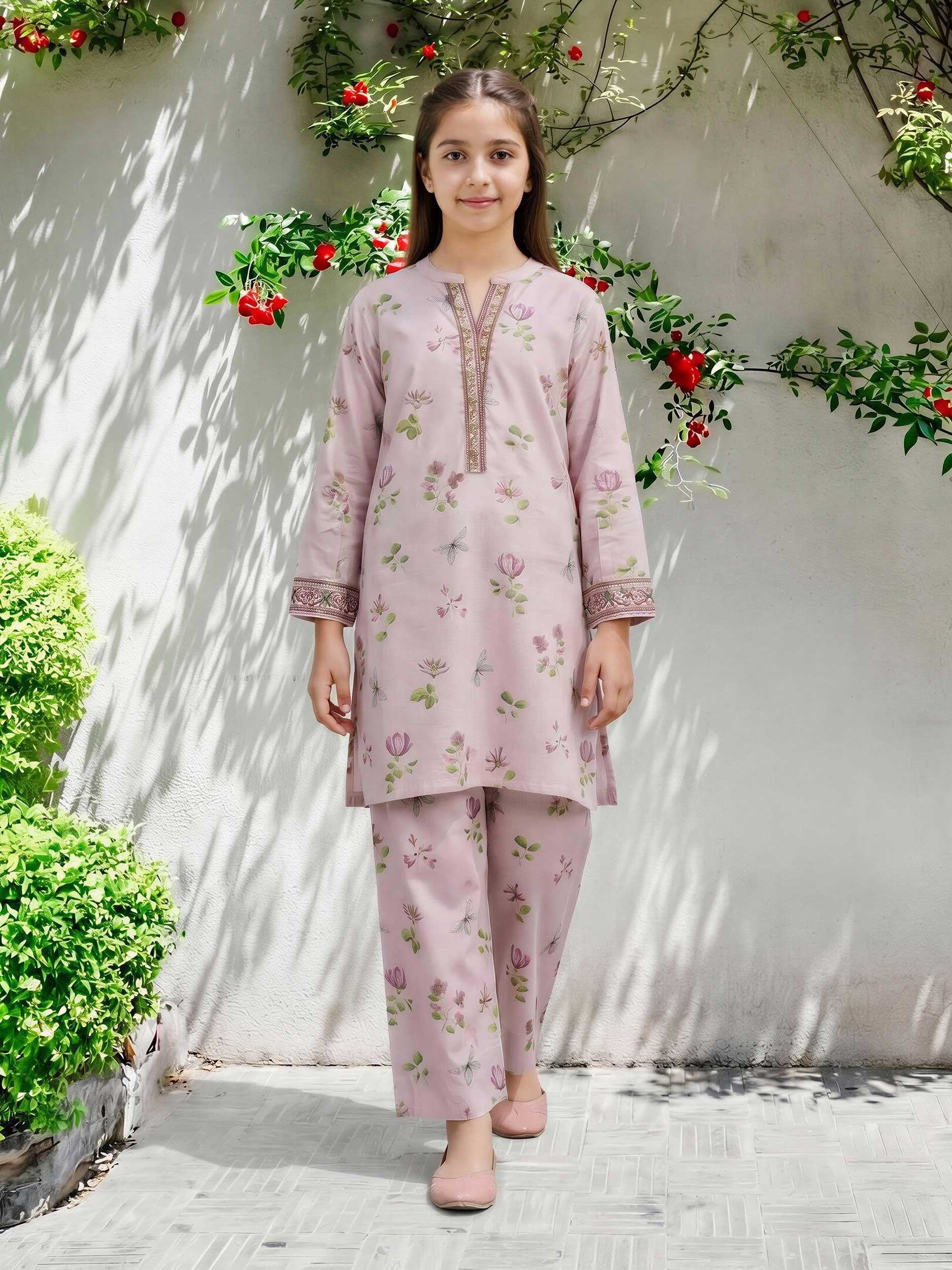 2 Piece Lawn Suit- (Pret)