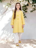 2 Piece Lawn Slub Suit- Embroidered (Pret)