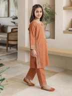 2 Piece Dobby Suit- Embroidered (Pret)
